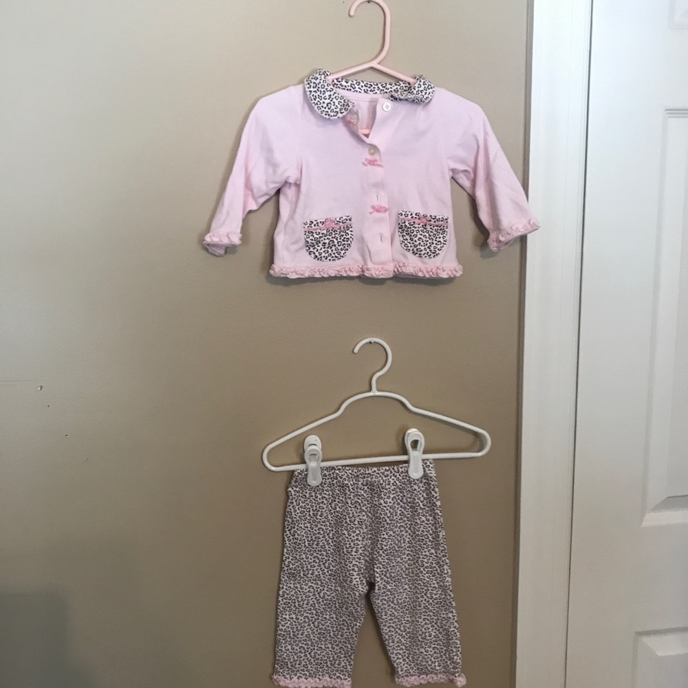 Cheetah matching set 9 months